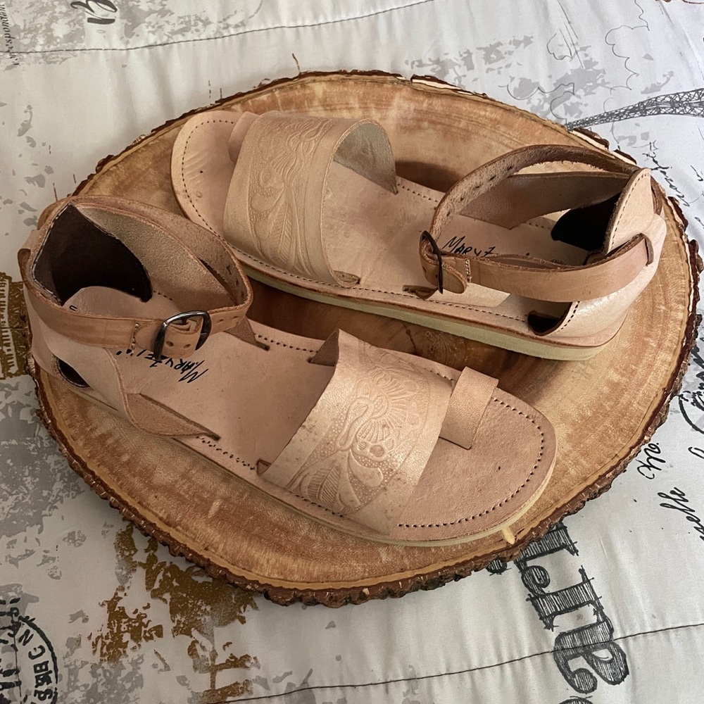 Women's Cream color sandals from Mexican Boutique
